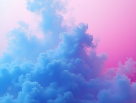Colored blue pink Smoke Cloud, abstraction Background illustration moves