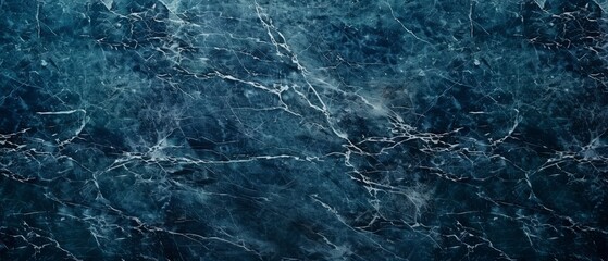 Elegant Dark Blue Marble Texture Background