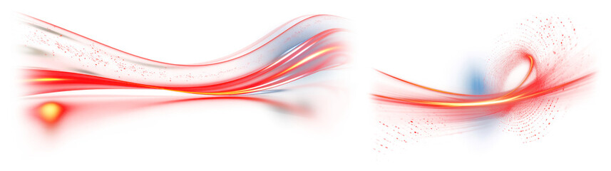 PNG Dynamic abstract vibrant energy, element set on transparent background