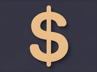 Obraz premium golden dollar sign