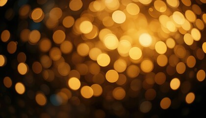The background is abstract and features golden bokeh lighting. Ideal for festive designs, festivities, and holidays