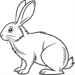 Obraz premium vector illustration of rabbit