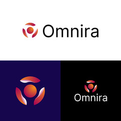 letter o logo design. vector logo, company logo, gradient logo.