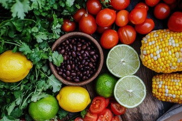 Black Bean Salad with Southwest Flavors and Fresh Citrus Twist