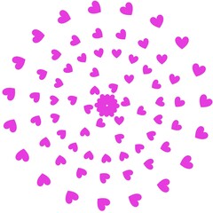 pink hearts background