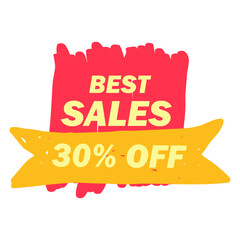 Sale label vector design elements
