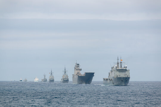 Spanish naval parade