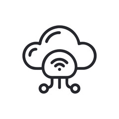 cloud computing concept illustration