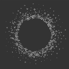 Concept of school background. White chalk