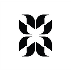 abstract flower logo