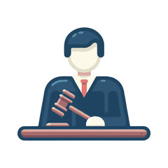 
illustration design of a judge