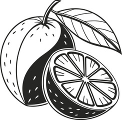 Vibrant vector illustrations of juicy apples and ripe oranges, perfect for a fresh and healthy fruit design