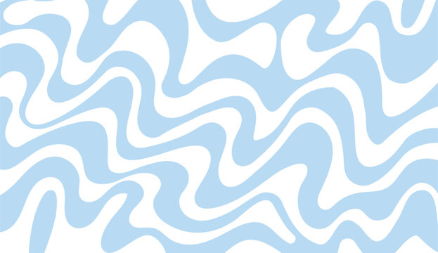 abstract horizontal background with colorful waves. trendy vector illustration in style retro 60s, 70s. pastel colors