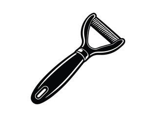 Obraz premium Efficient Vegetable Peeler silhouette Kitchen Tool Design