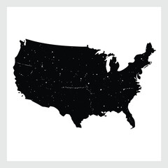 High-quality 4th of July USA map vector with fireworks, banners, and patriotic elements. Ideal for holiday artwork, ads, and digital media.