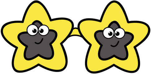 Star shape eyeglasses