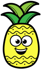 smiling pieapple 