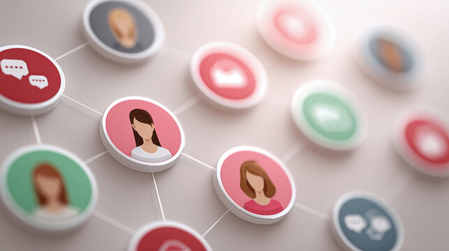 Social networking dynamics in modern workspaces visual connections and interactions