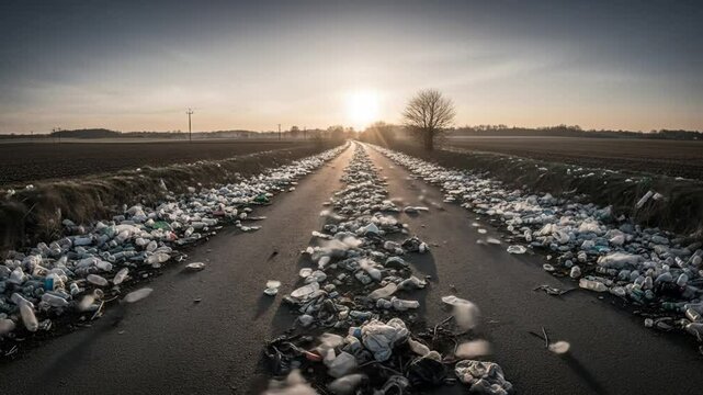 Road to Nowhere: Plastic Pollution Plagues Countryside