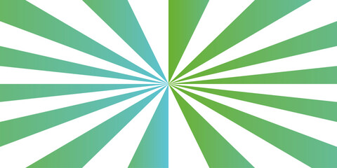 Abstract green and white sunburst background, retro vintage starburst backdrop.Sunbeam element spiral striped illustration sunray template Party invitation, carnival circus ticket ray pattern, 