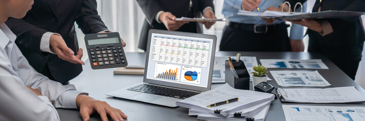 Business data dashboard provide business intelligence analytic for marketing strategy planning...