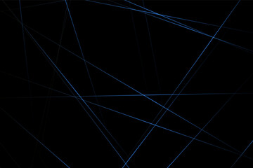 Abstract black with blue lines, triangles background modern design. Vector illustration EPS 10.