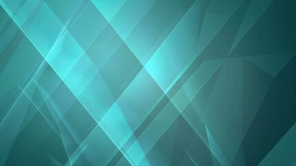 Obraz premium Abstract turquoise geometric overlay layers background