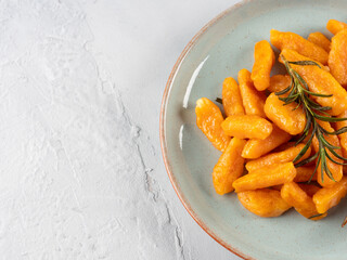 Pumpkin recipe homemade gnocchi on pastel color background