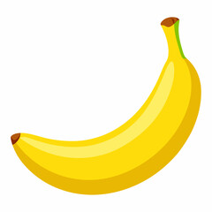 banana isolated on white