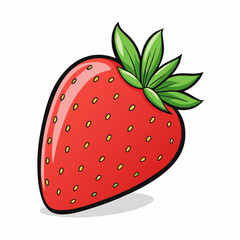 Obraz premium strawberry on a white background
