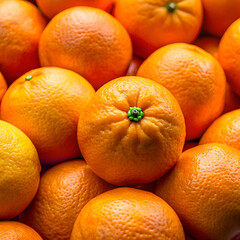 Fresh oranges fill the frame.