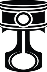 Piston Vector Art, Mechanic Engine Piston