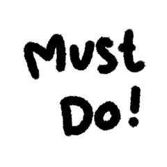 must do handwrite png cartoon handwrite design cute decoration handwrite art and clipart outline element