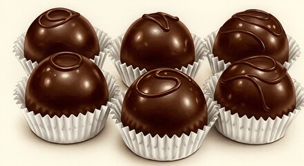 Obraz premium chocolate truffles 