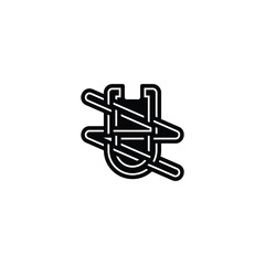 Minimalist ZU ZU Monogram Icon Logo for Timeless Branding