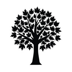 Obraz premium vector tree silhouette