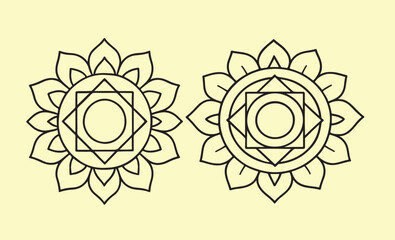 New Big Mandala Design Elegant Geometric Floral EPS Vector