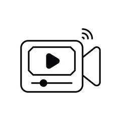 Video Player Vector icon