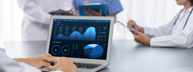 Business data dashboard provide brisk business intelligence analytic for marketing strategy planning