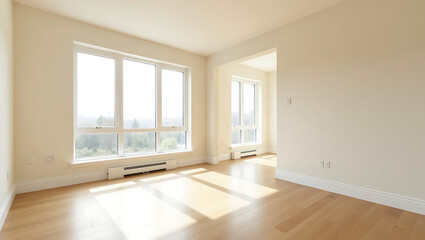 Obraz premium empty room with window