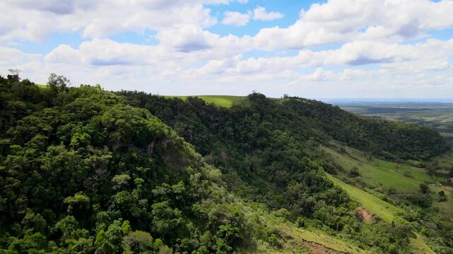 Aerial video of the nature of Brazil