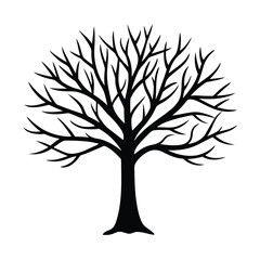 vector tree silhouette