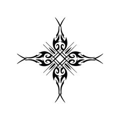 Symmetric tattoo vector illustration