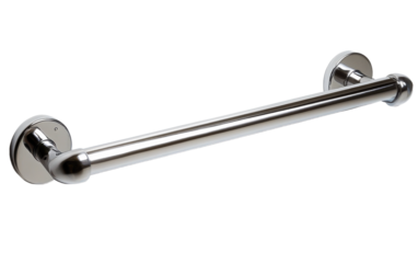 Silver metal bar with a silver base