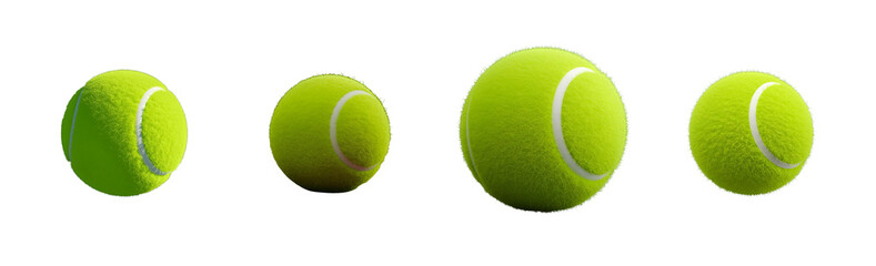  A highly detailed and stylish vector icon of a professional tennis ball, bright neon green