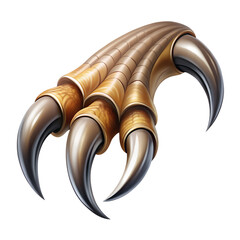 hawk talon claw icon isolated on transparent background