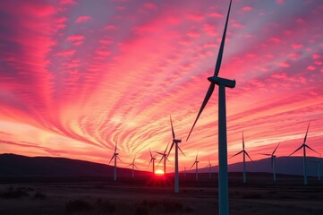 Pink Sunset Wind Generator Dream