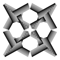 Основные RGB op art creative pattern, ornament, modern halftone lines background, vector design element