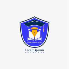 Education logo design vector template