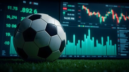 Financial Markets and Soccer A Striking Visual Depicting the Interplay Between the Thriving Sports Industry and Investment Trends